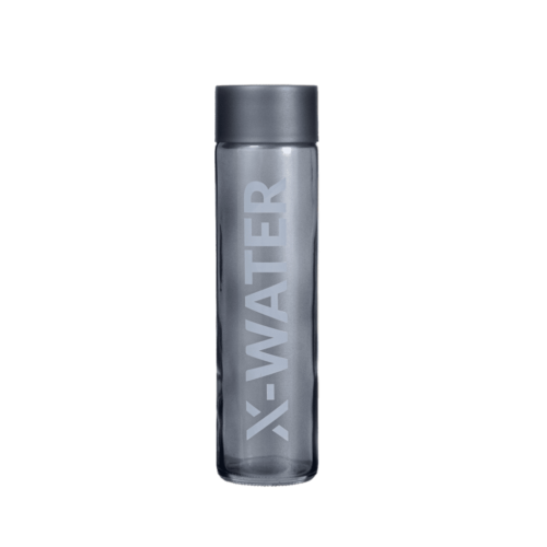 Bouteilles en verre x-bottle couleur silver dark